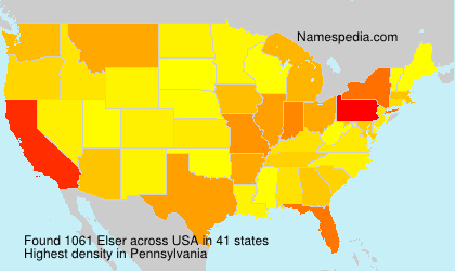 Surname Elser in USA Surname Elser in USA