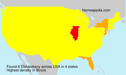 Surname Elshalakany in USA Surname Elshalakany in USA