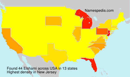 Surname Elshami in USA Surname Elshami in USA