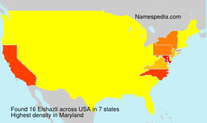 Surname Elshazli in USA Surname Elshazli in USA