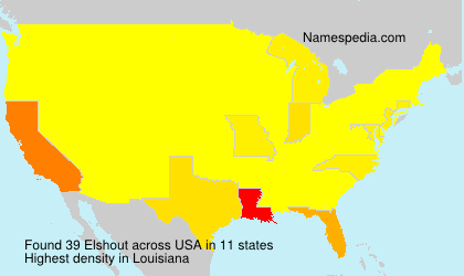 Surname Elshout in USA Surname Elshout in USA