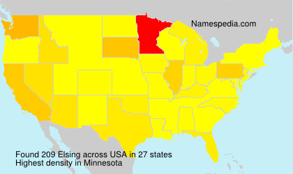 Surname Elsing in USA Surname Elsing in USA