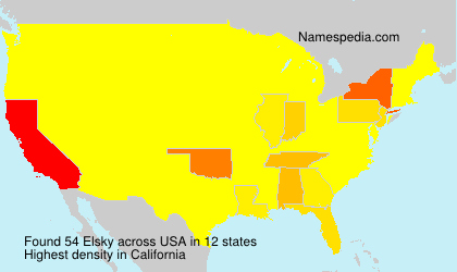 Surname Elsky in USA Surname Elsky in USA