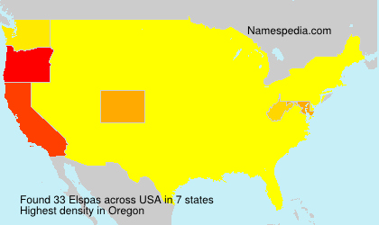 Surname Elspas in USA Surname Elspas in USA