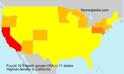 Surname Elspeth in USA Surname Elspeth in USA