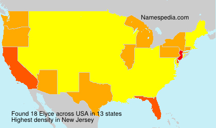Surname Elyce in USA Surname Elyce in USA