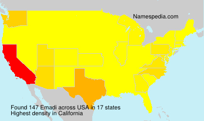 Surname Emadi in USA