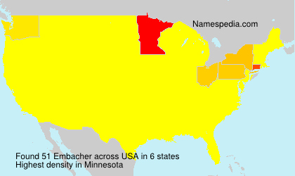Surname Embacher in USA Surname Embacher in USA