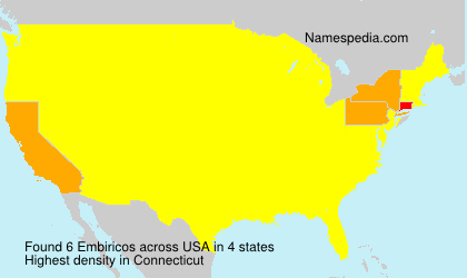 Surname Embiricos in USA Surname Embiricos in USA