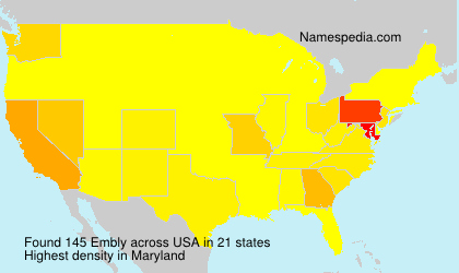 Surname Embly in USA Surname Embly in USA