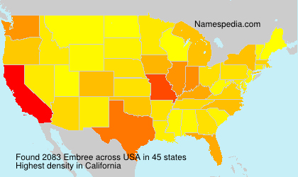 Surname Embree in USA Surname Embree in USA