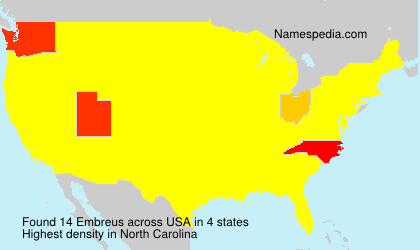 Surname Embreus in USA Surname Embreus in USA