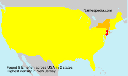 Surname Emefieh in USA Surname Emefieh in USA