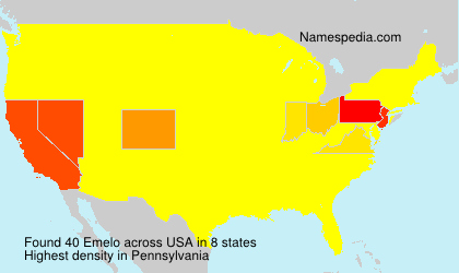 Surname Emelo in USA Surname Emelo in USA