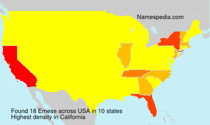 Surname Emese in USA