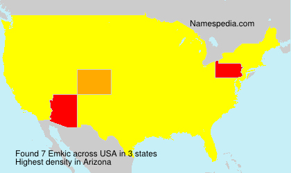 Surname Emkic in USA Surname Emkic in USA