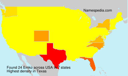 Surname Emko in USA Surname Emko in USA
