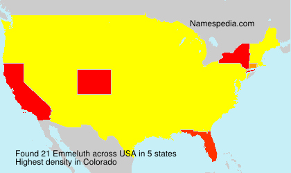 Surname Emmeluth in USA Surname Emmeluth in USA