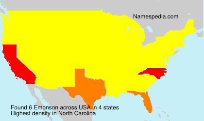Surname Emonson in USA Surname Emonson in USA