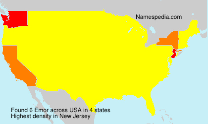 Surname Emor in USA Surname Emor in USA