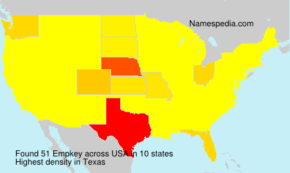 Surname Empkey in USA Surname Empkey in USA