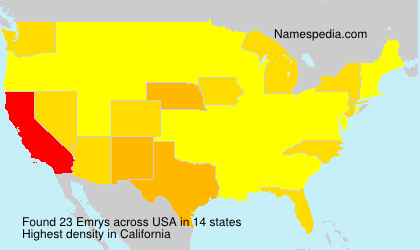Surname Emrys in USA Surname Emrys in USA