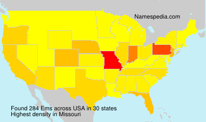 Surname Ems in USA Surname Ems in USA