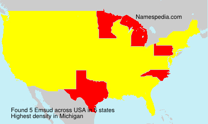Surname Emsud in USA Surname Emsud in USA