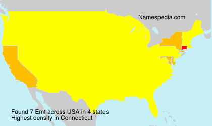Surname Emt in USA Surname Emt in USA