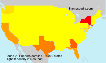 Surname Enahoro in USA