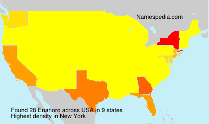 Surname Enahoro in USA Surname Enahoro in USA