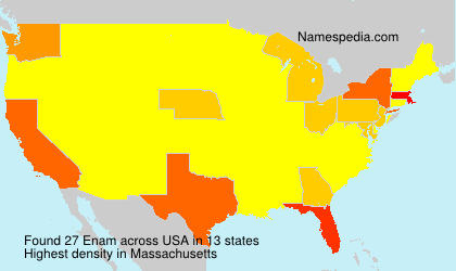 Surname Enam in USA
