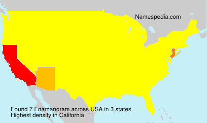 Surname Enamandram in USA