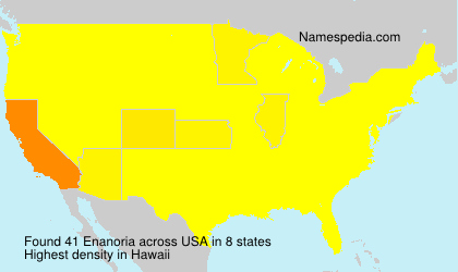 Surname Enanoria in USA