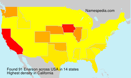 Surname Enarson in USA Surname Enarson in USA