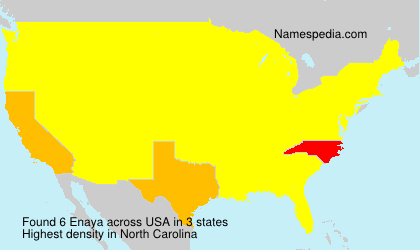 Surname Enaya in USA