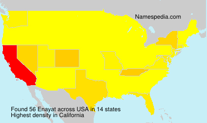 Surname Enayat in USA