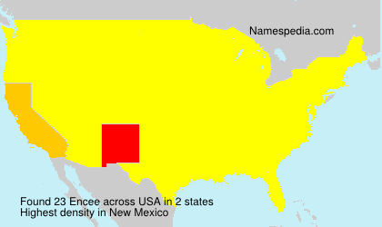 Surname Encee in USA