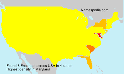 Surname Enceneat in USA Surname Enceneat in USA