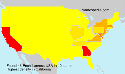 Surname Enchill in USA Surname Enchill in USA