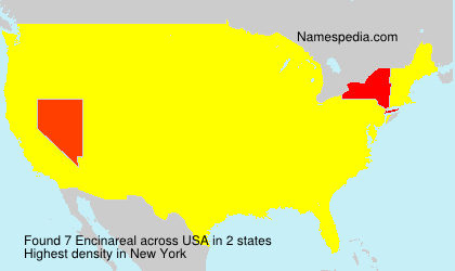 Surname Encinareal in USA Surname Encinareal in USA