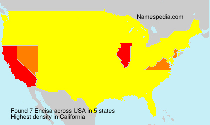 Surname Encisa in USA Surname Encisa in USA