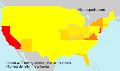 Surname Enderly in USA Surname Enderly in USA