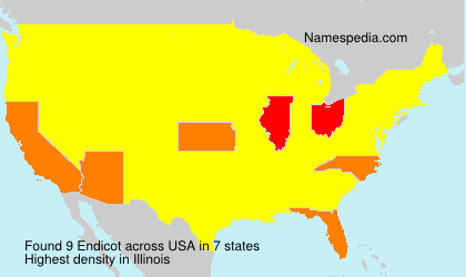 Surname Endicot in USA Surname Endicot in USA