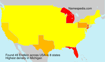 Surname Endlein in USA Surname Endlein in USA