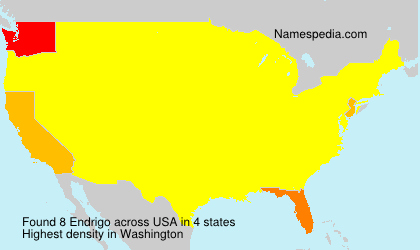 Surname Endrigo in USA Surname Endrigo in USA