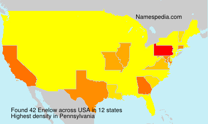 Surname Enelow in USA Surname Enelow in USA