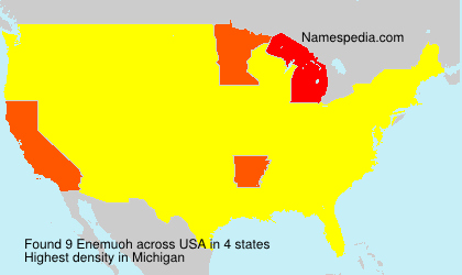 Surname Enemuoh in USA Surname Enemuoh in USA
