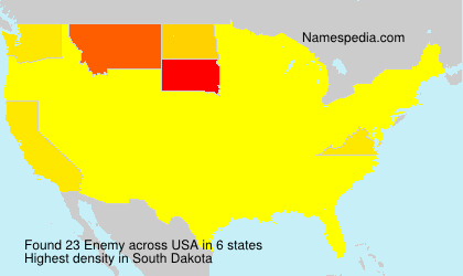 Surname Enemy in USA Surname Enemy in USA
