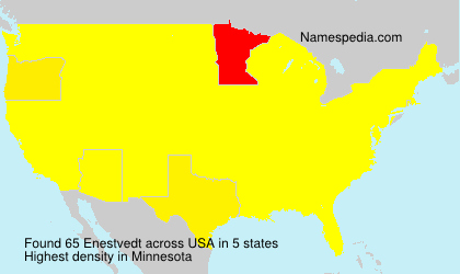 Surname Enestvedt in USA Surname Enestvedt in USA